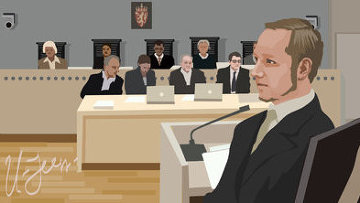 Адвокат Брейвика: Его подзащитный страдает отклонениями психики